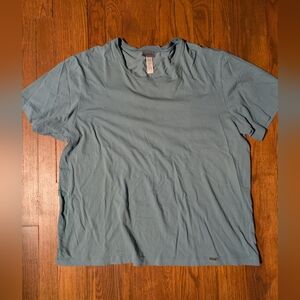 HANRO Mens Blue Short Sleeve T-Shirt Tee Size XXL